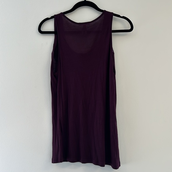 Marseille eggplant purple sleeveless stop - Picture 3 of 7
